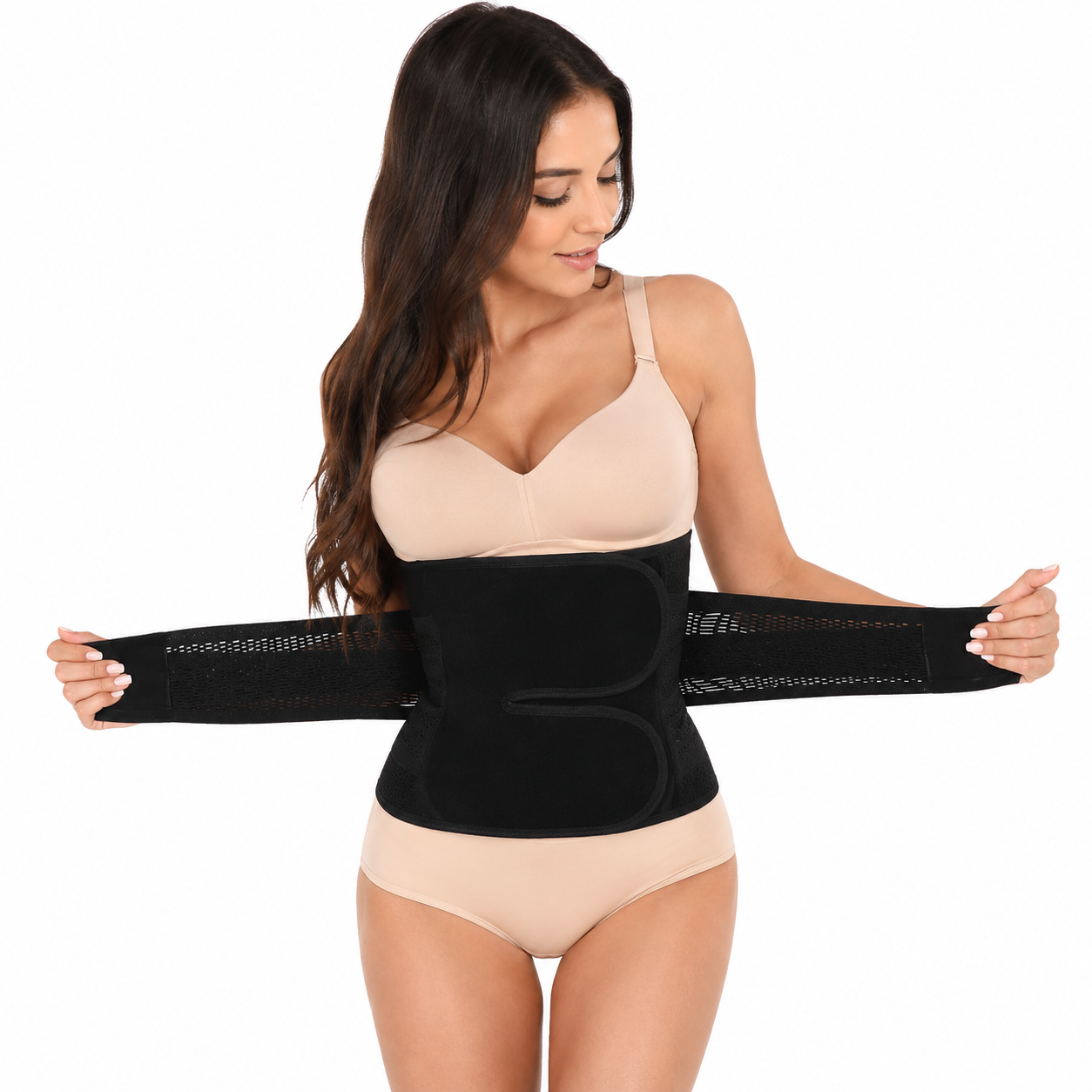 Postpartum Belly Wrap – Velcro Waist Cincher | Aurevia