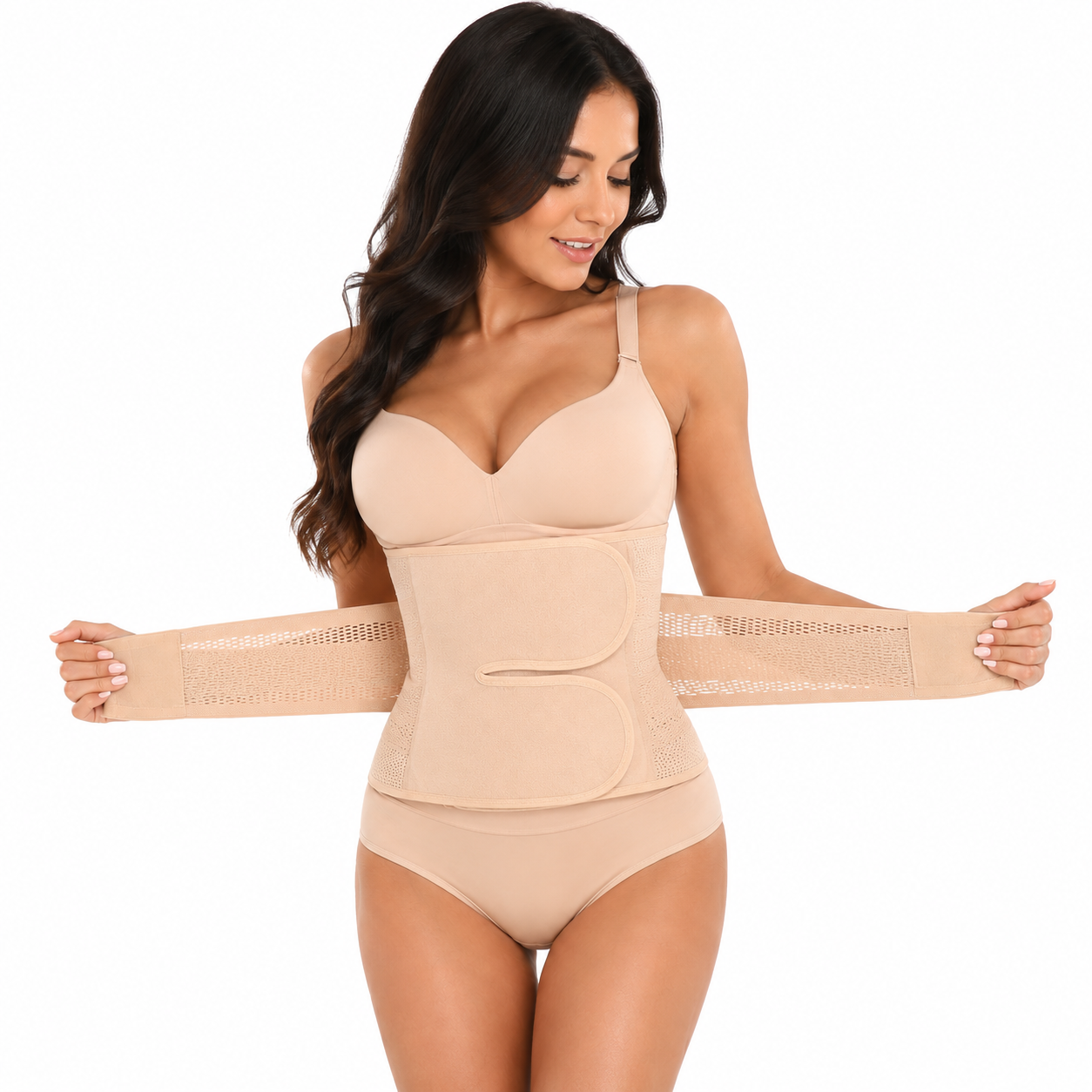 Postpartum Belly Wrap – Velcro Waist Cincher | Aurevia