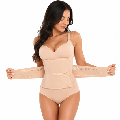 Postpartum Belly Wrap – Velcro Waist Cincher | Aurevia